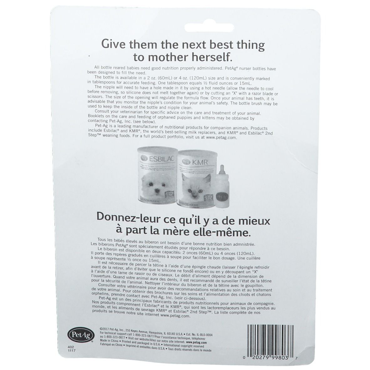 Dos de l'emballage avec texte et illustrations de produits. Contient des informations sur l'utilisation et les soins.