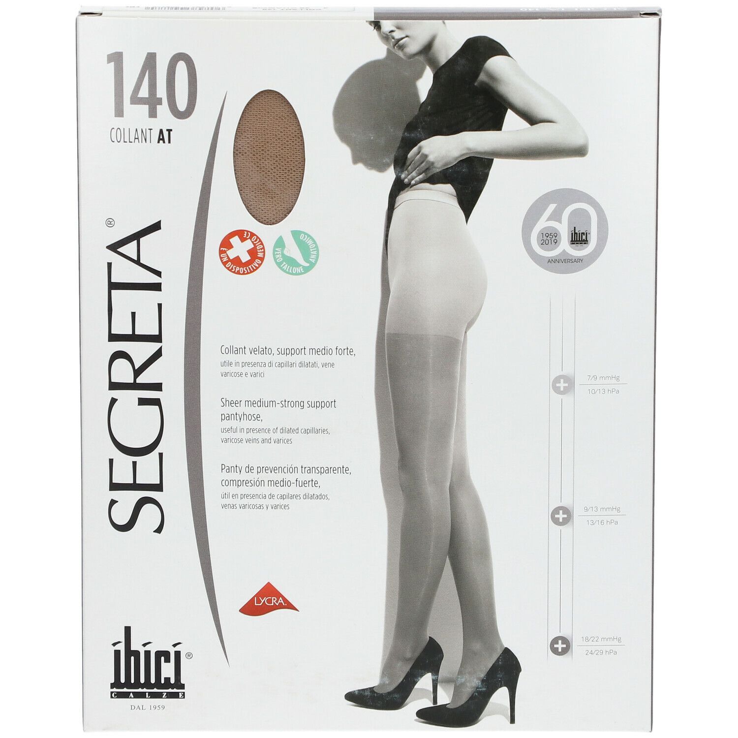 Ibici Segreta Collants 140 deniers Chamois taille 4