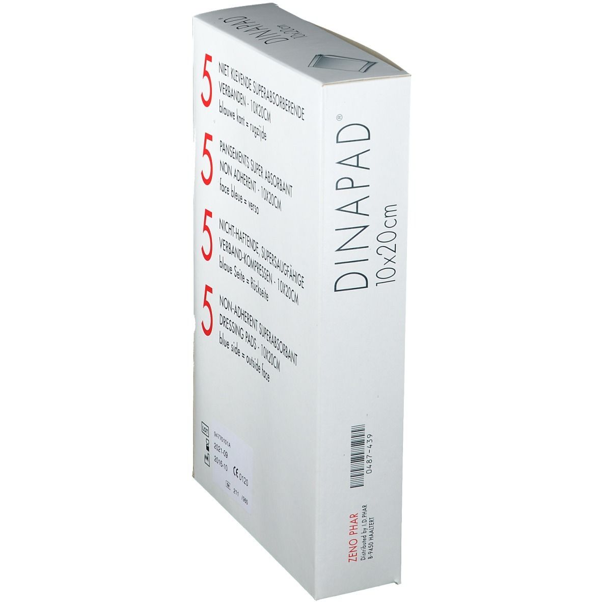 Dinapad 10X20Cm Compresse Sterile N/Adh