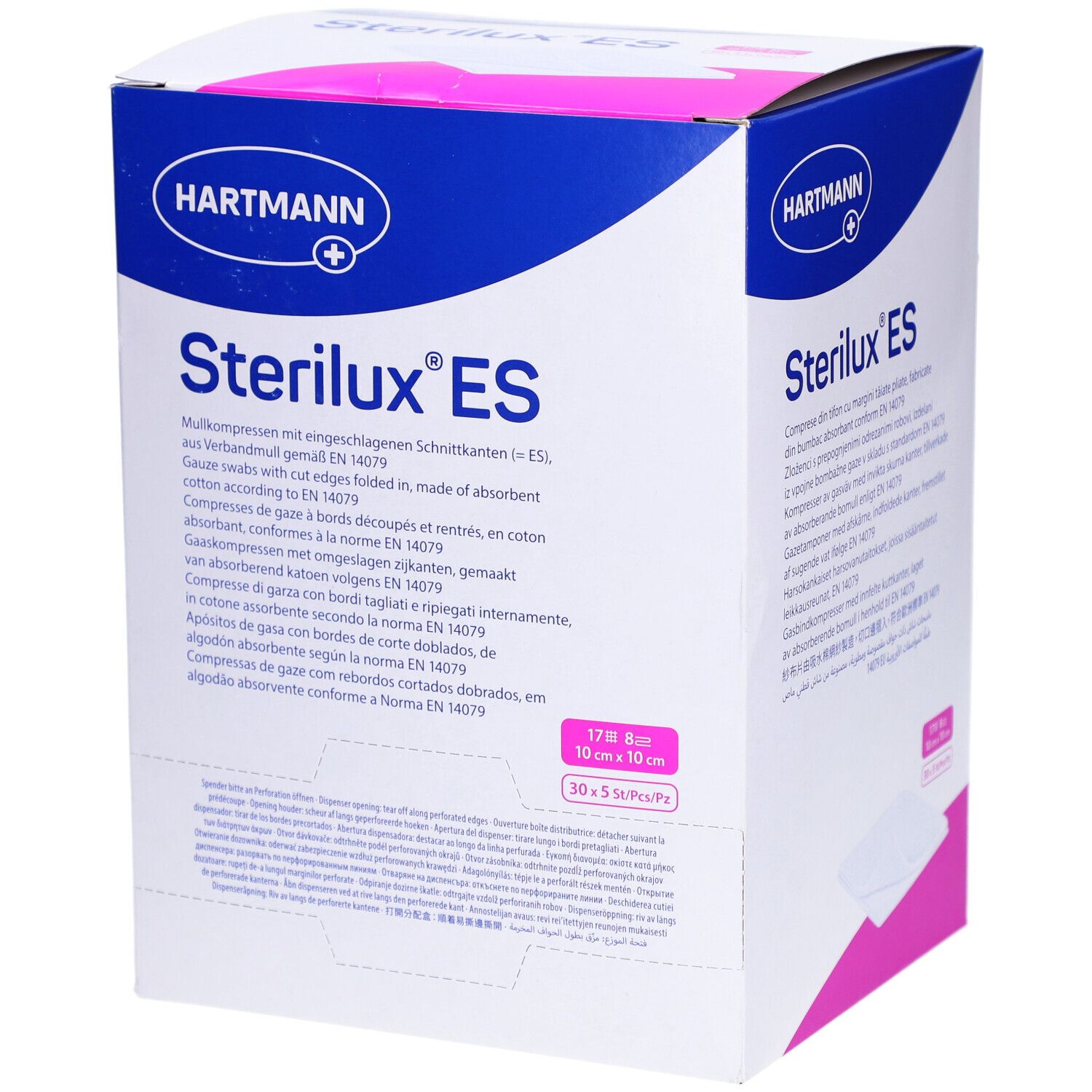 Hartmann Stérilux® ES Compresses stériles 8 Plis 10 x 10 cm
