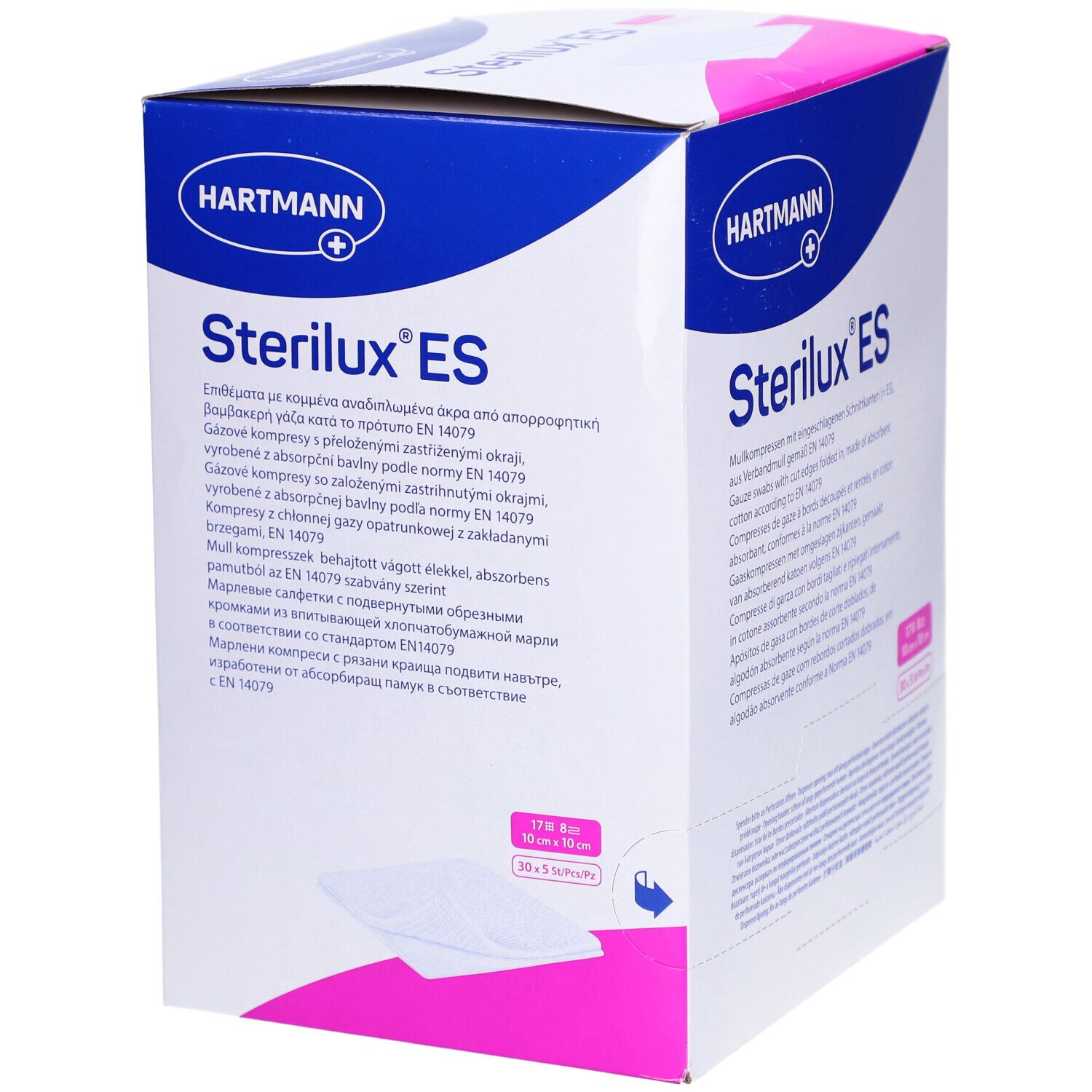 Hartmann Stérilux® ES Compresses stériles 8 Plis 10 x 10 cm