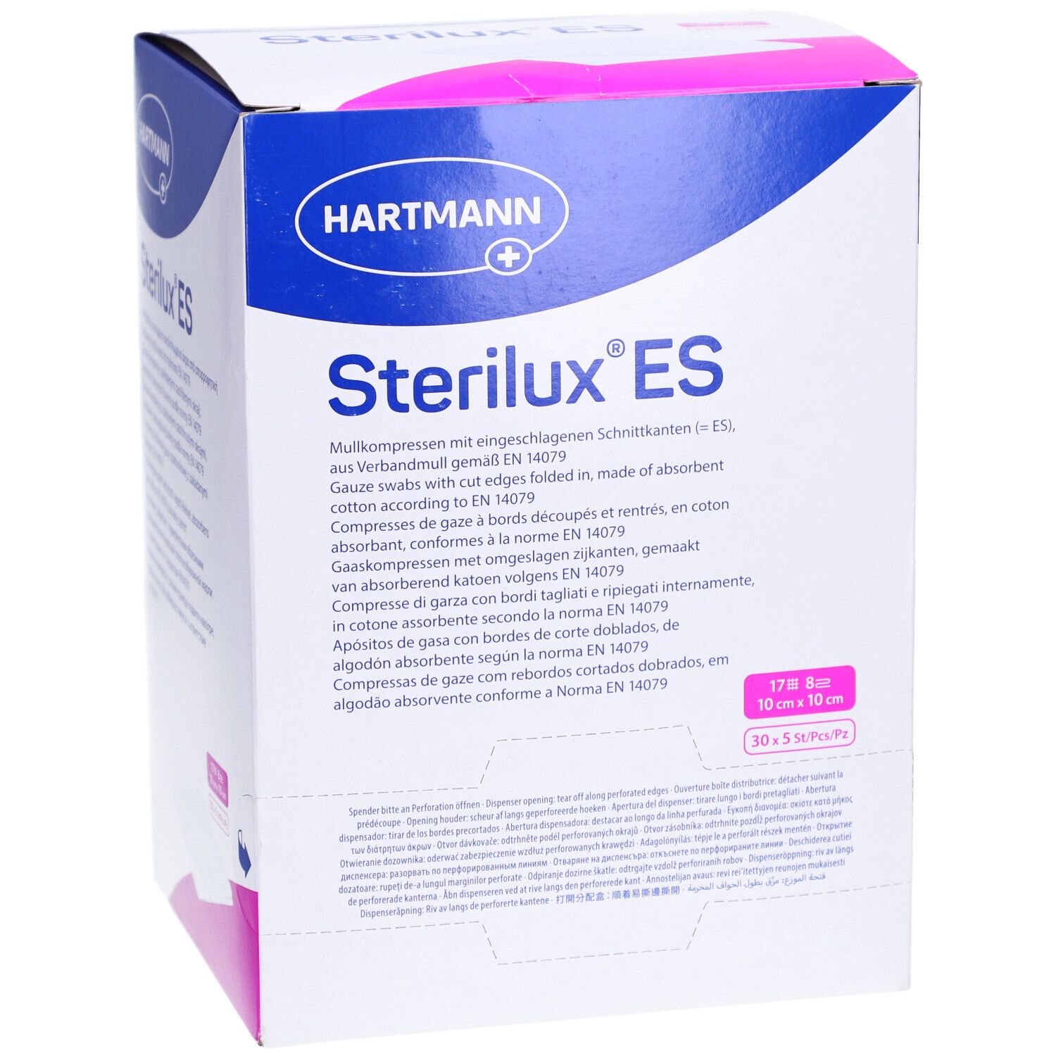 Hartmann Stérilux® ES Compresses stériles 8 Plis 10 x 10 cm