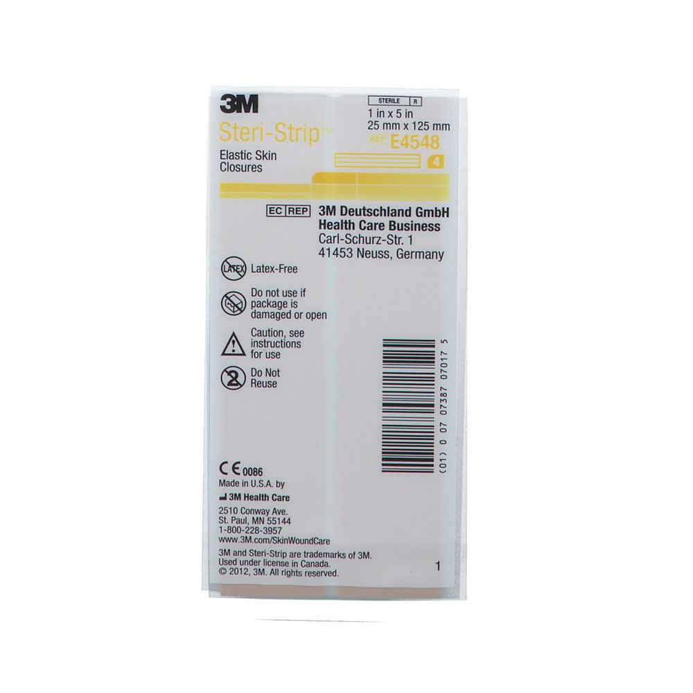 3M™ Steri-Strip™ Sutures cutanées 125 mm x 125 mm