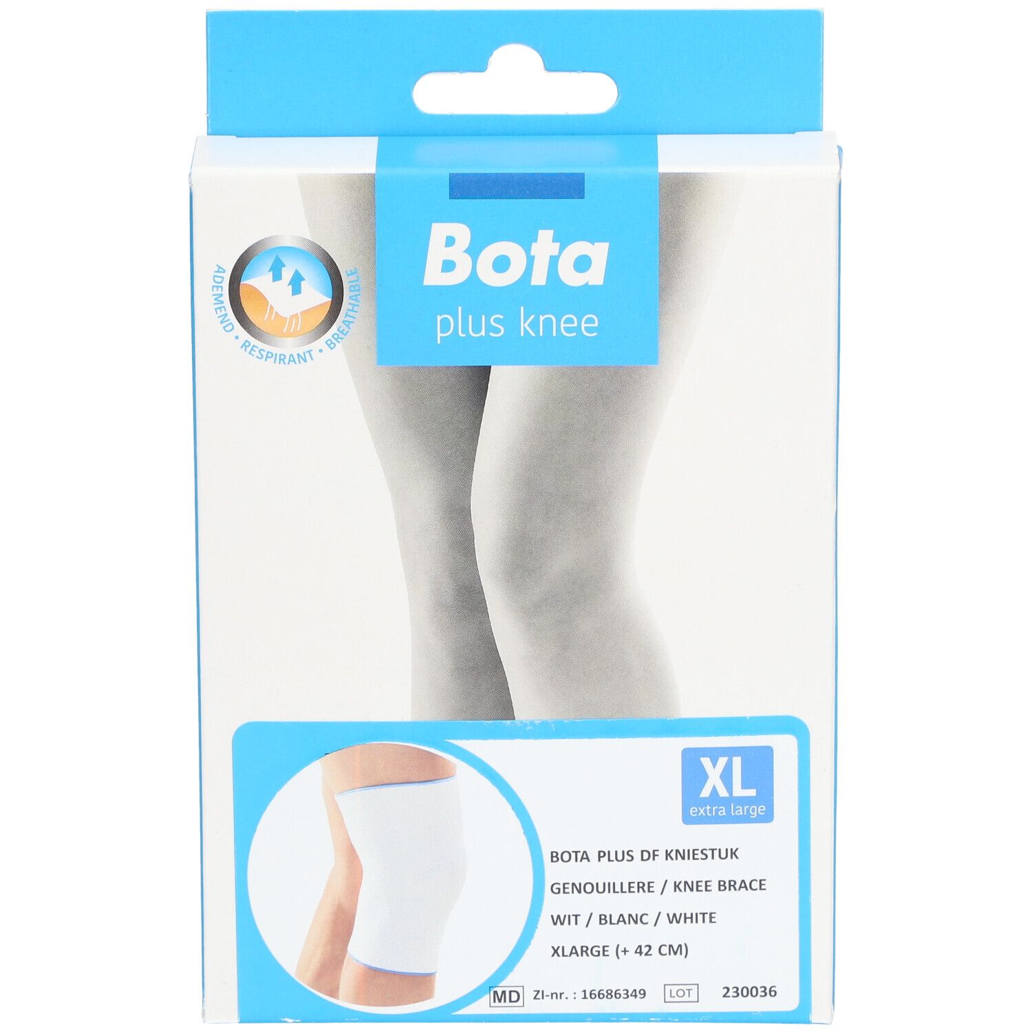 Bota Plus DF Genouillère Blanc Taille Extra Large