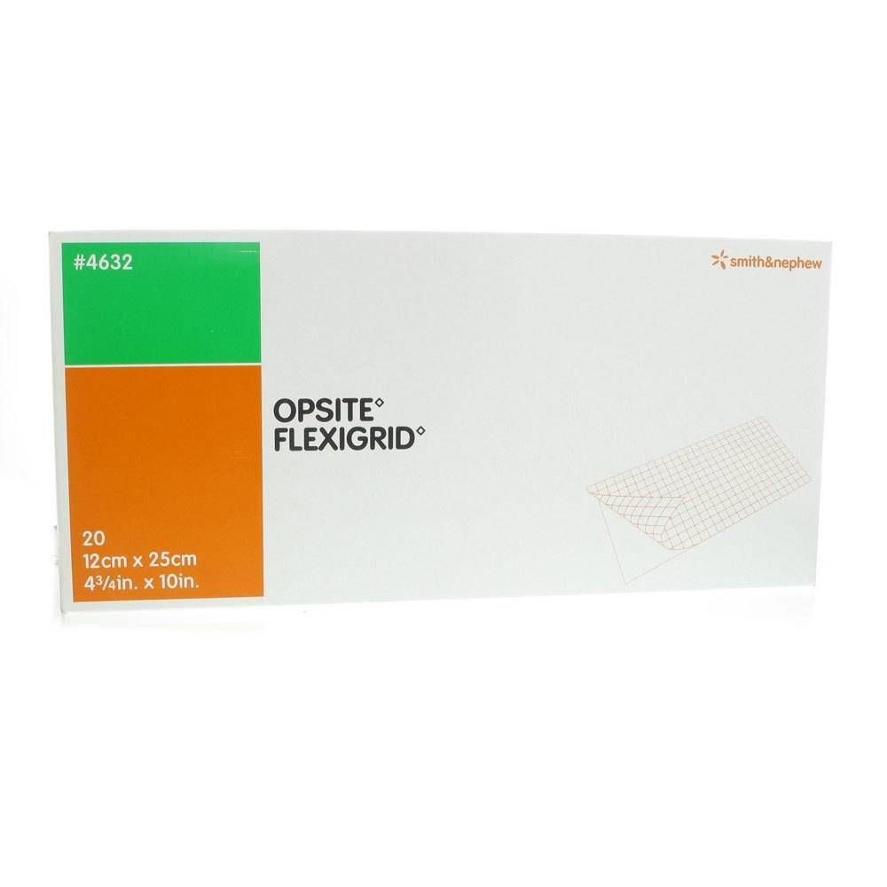 Pansement Opsite Flexigrid, 12 x 25 cm, 20 pièces.