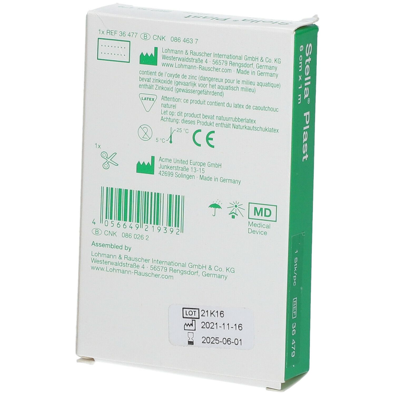 Stella Plast® 6 cm x 1 m + Ciseaux