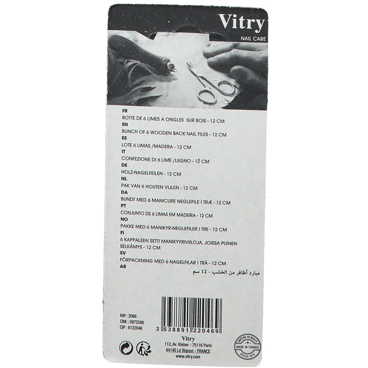 Vitry Classic Lime à ongles Cristal Bois 2086