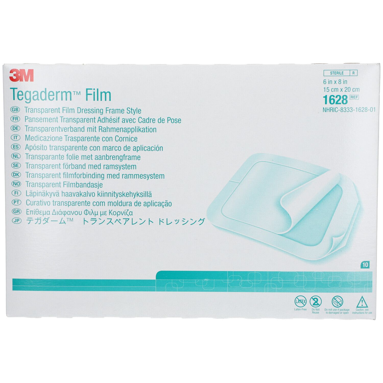 3M™ Tegaderm™ Film Pansements Transparents 15 cm x 20 cm
