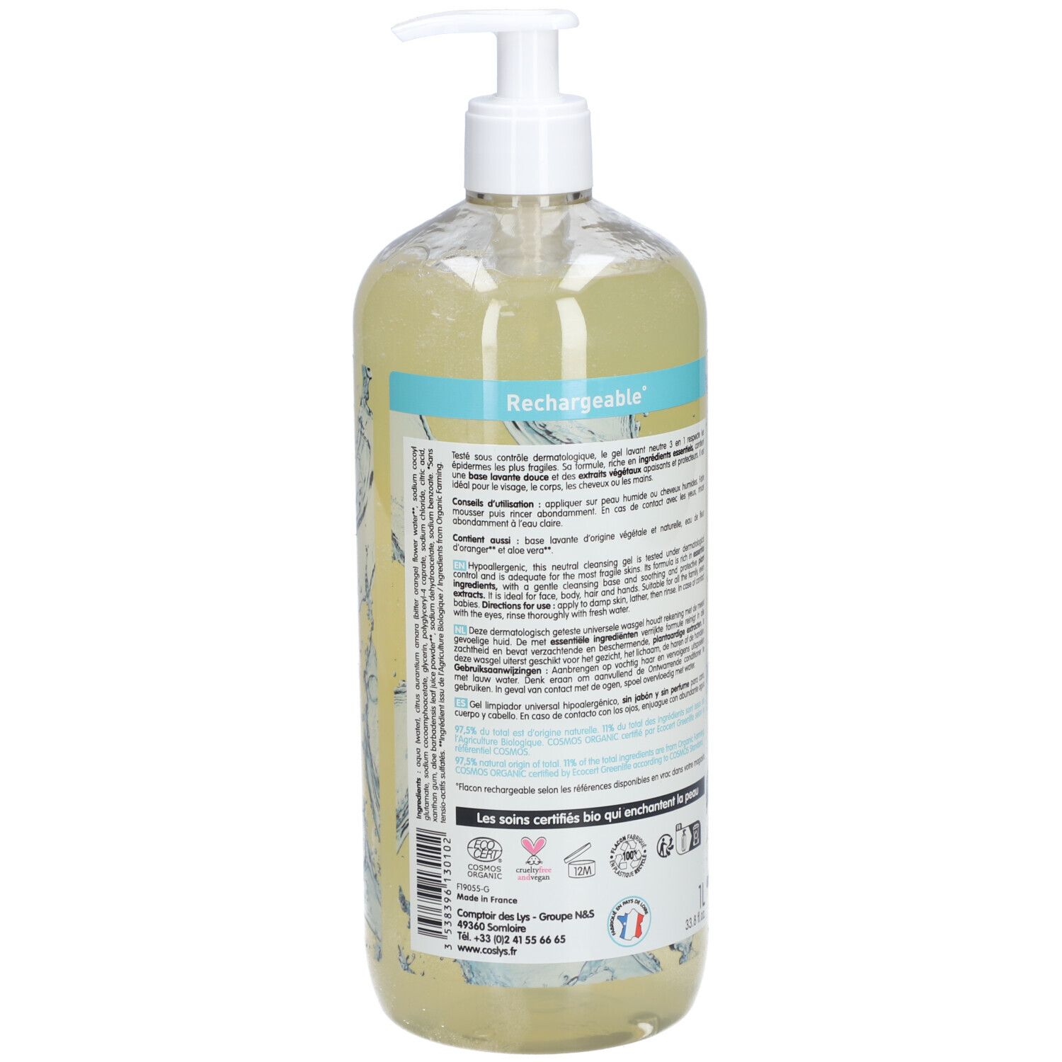 COSLYS Gel Lavant Neutre