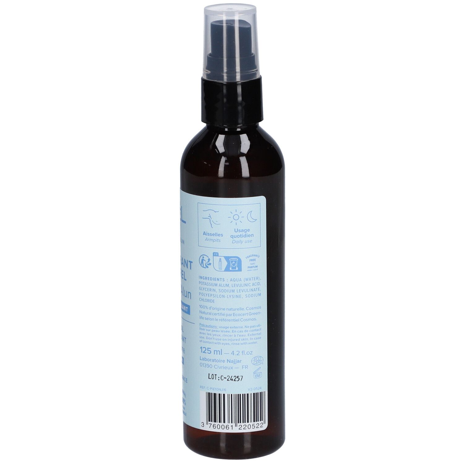 NAJEL Déodorant Pierre D'Alun Naturel Spray