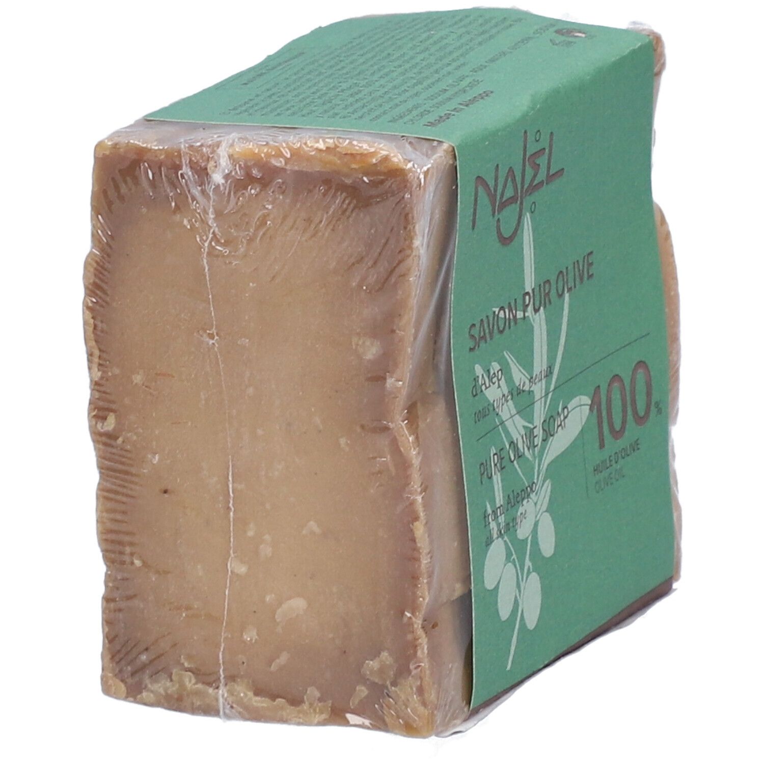 Najel Savon Pur Olive D'Alep 100% Huile D'Olive Tous Types De Peaux Visage/Corps/Cheveux