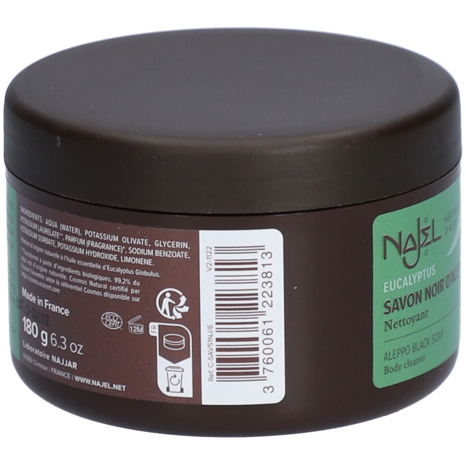 Najel Eucalyptus Savon Noir D'Alep Gommage Corps