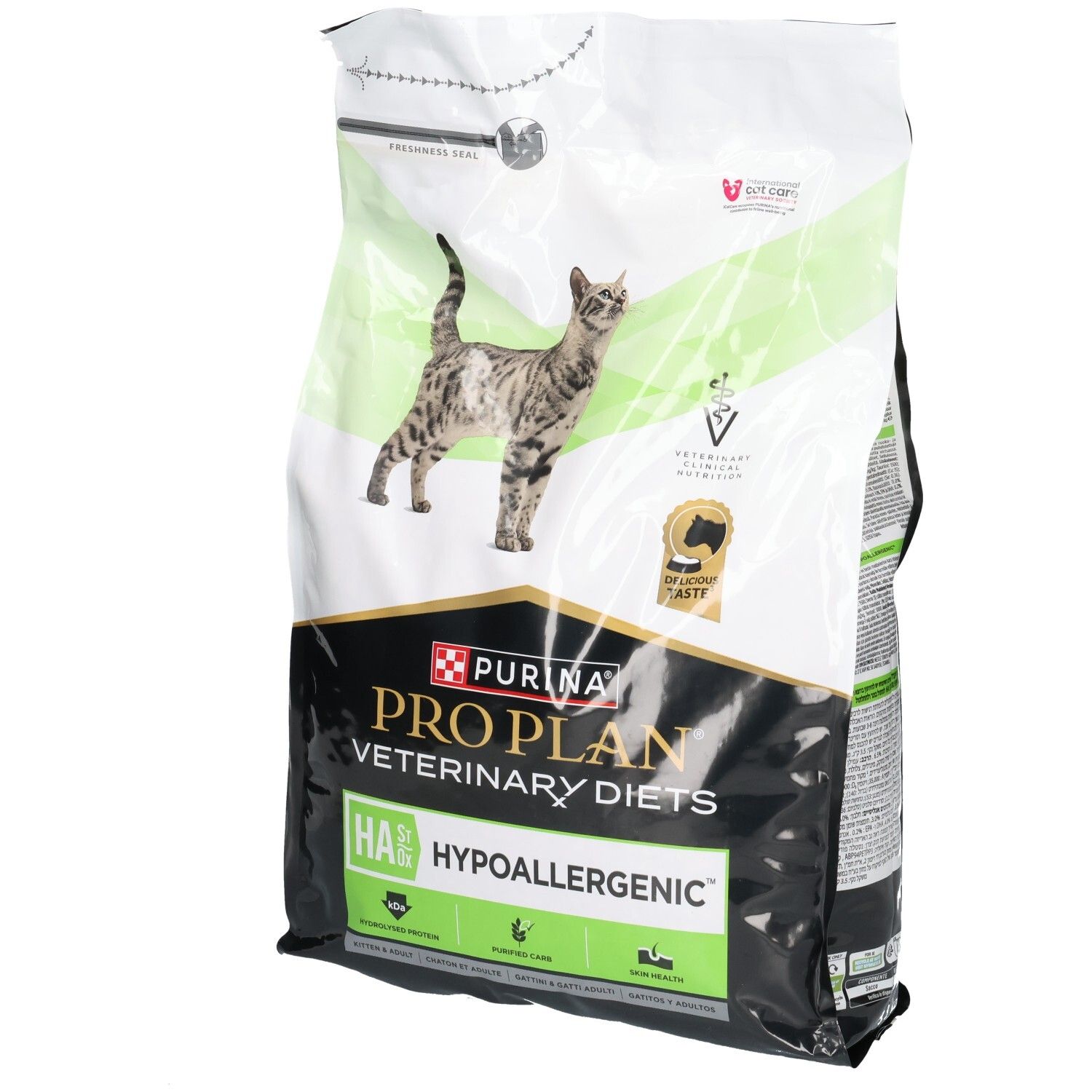 Sac de croquettes Purina Pro Plan Veterinary Diets HA Hypoallergenic pour chat.