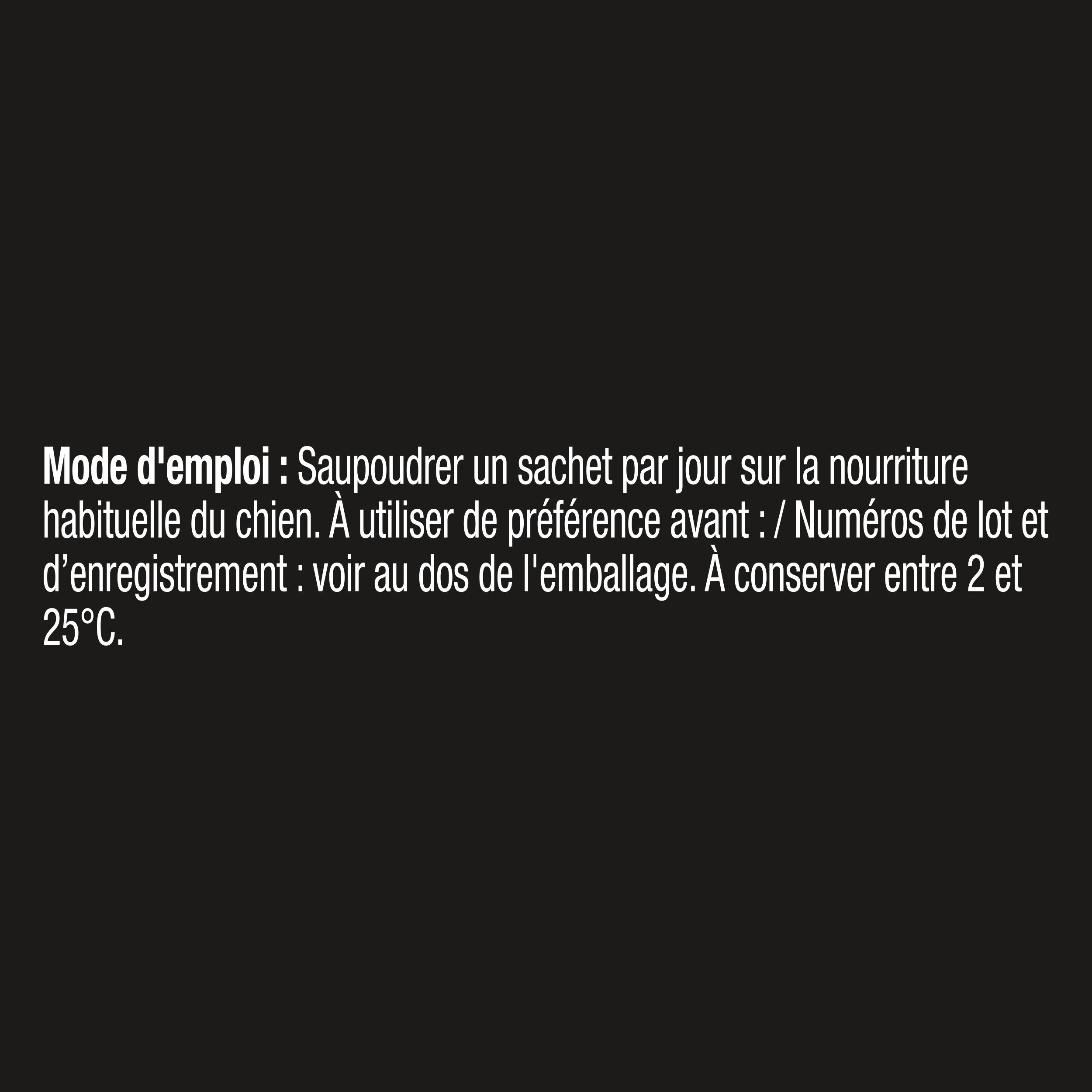 Boîte noire Purina Pro Plan FortiFlora Canine Probiotic. Chien sur l'emballage. 30 sachets.