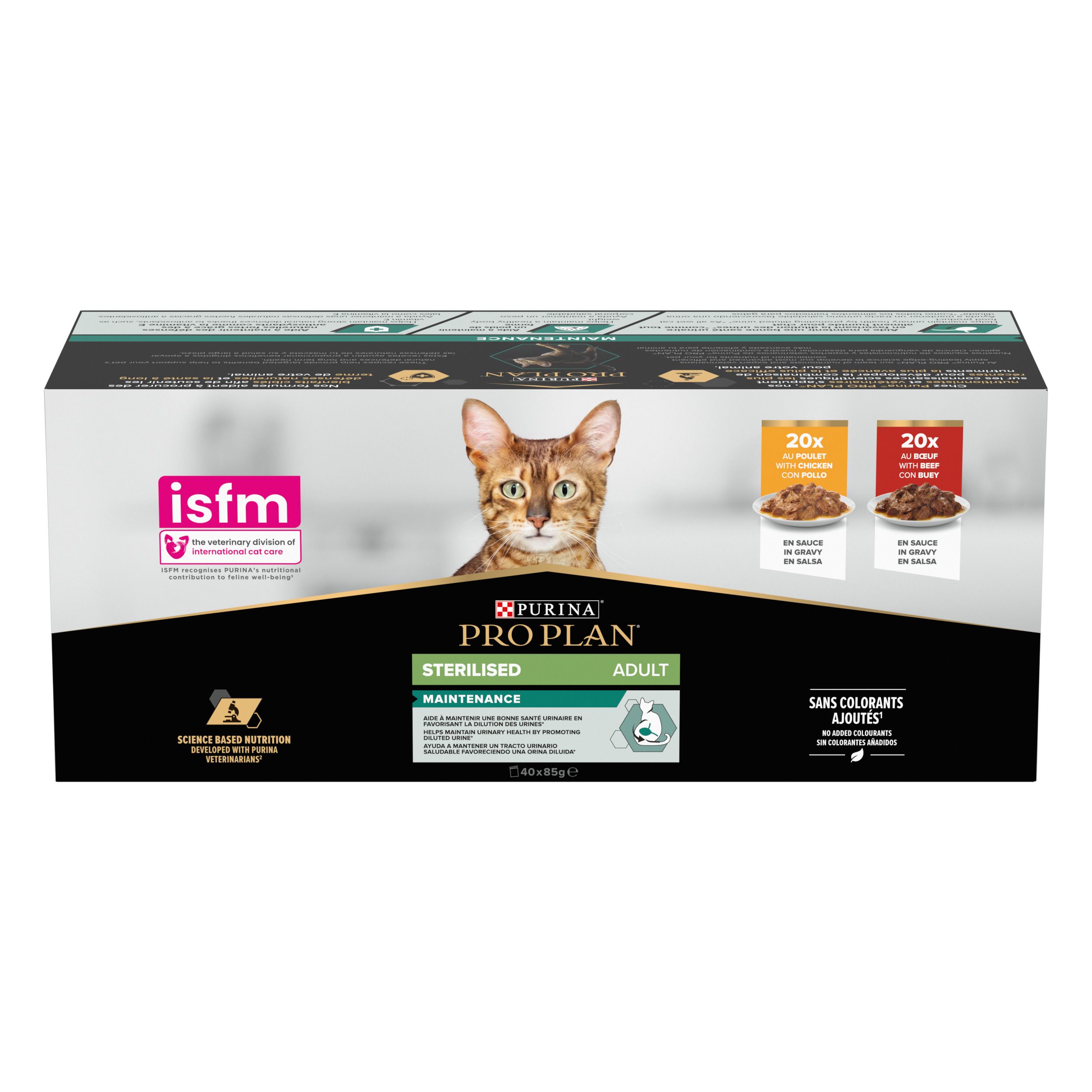 Nourriture pour chats Purina Pro Plan Adult Sterilised Maintenance, 40x85g.