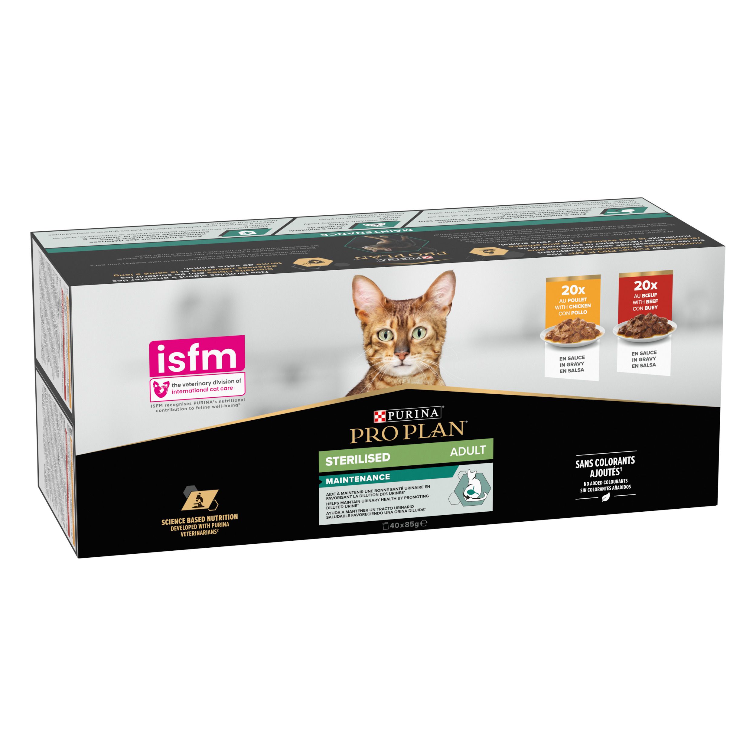 Nourriture pour chats Purina Pro Plan Adult Sterilised Maintenance, 40x85g.