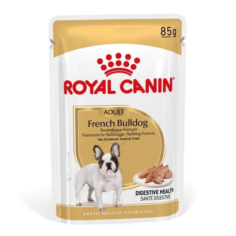 Graphique sur les bénéfices de l'alimentation Royal Canin French Bulldog Adulte.