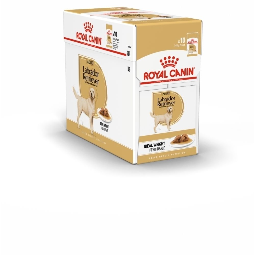 Royal Canin Labrador Retriever Adulte 140g sachet.