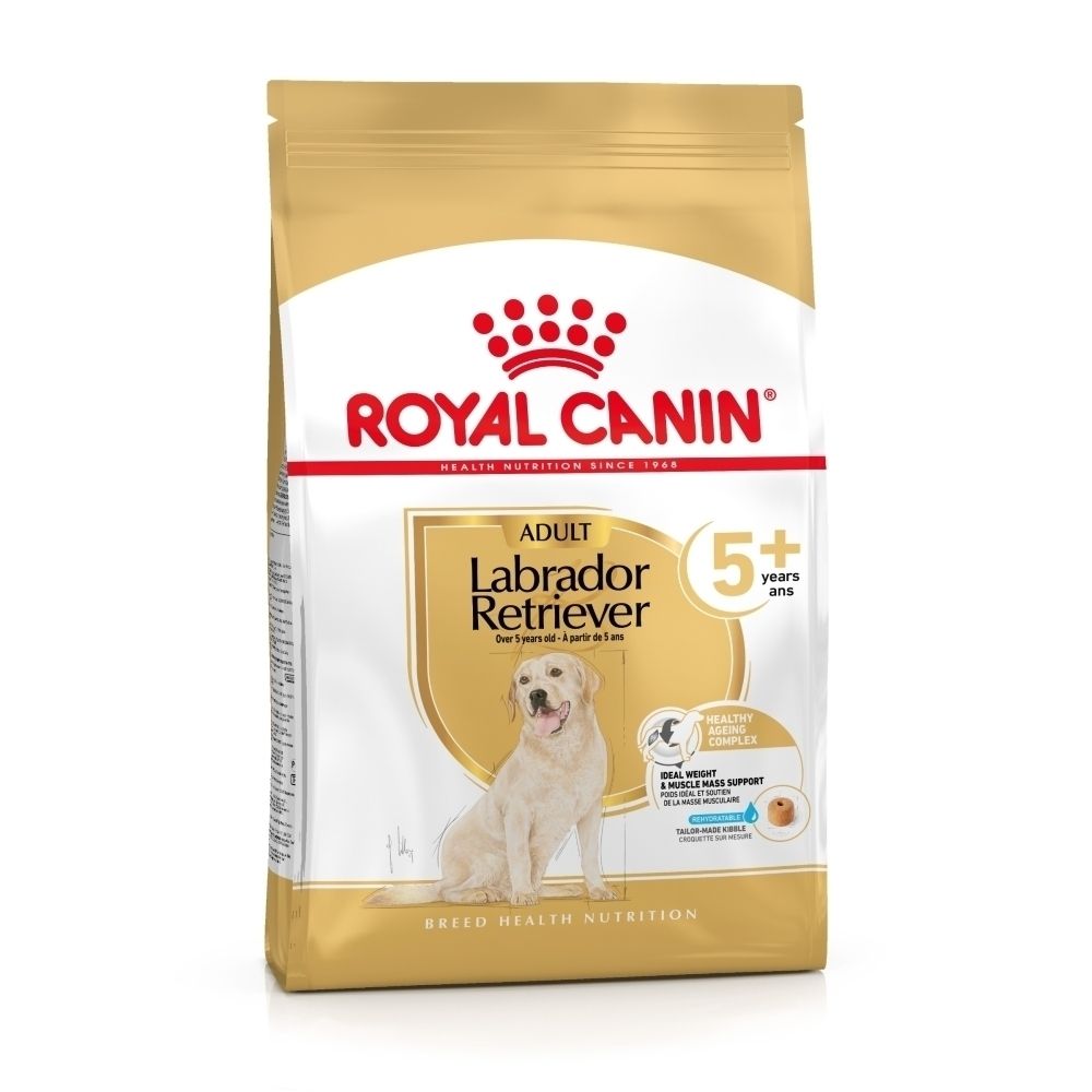 Royal Canin Labrador Retriever Adulte 5+: Tableau d'alimentation basé sur l'activité et le poids du chien.