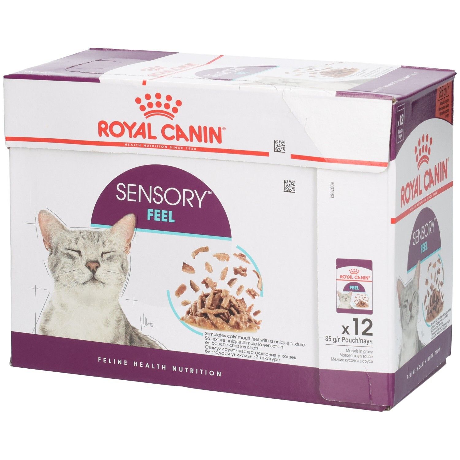 Royal Canin Feline Health Nutrition Sensory Feel nourriture pour chats, 12x85g Pouch.