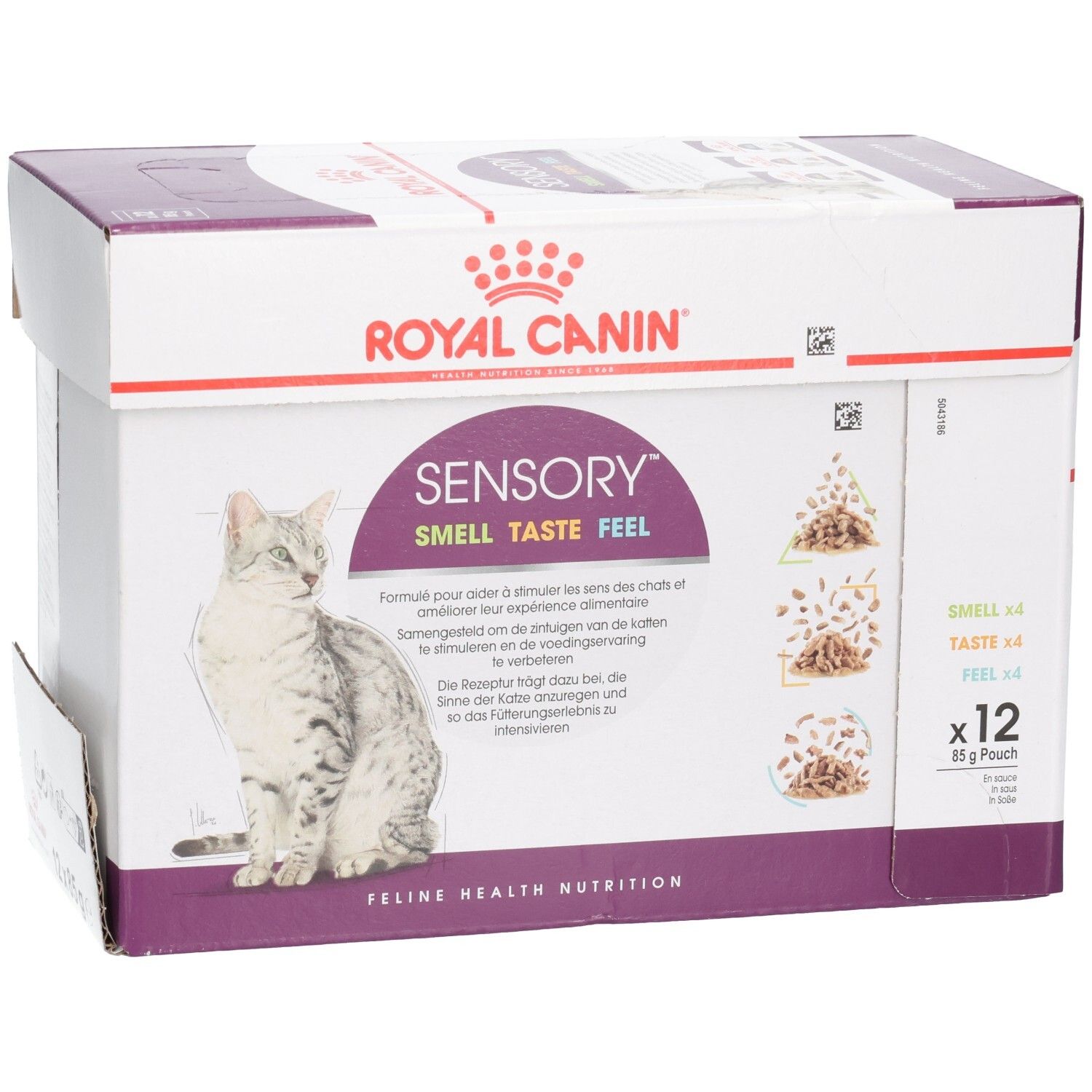 Royal Canin Multipack: 12 sachets de 85g. Feline Health Nutrition. Vue avant.