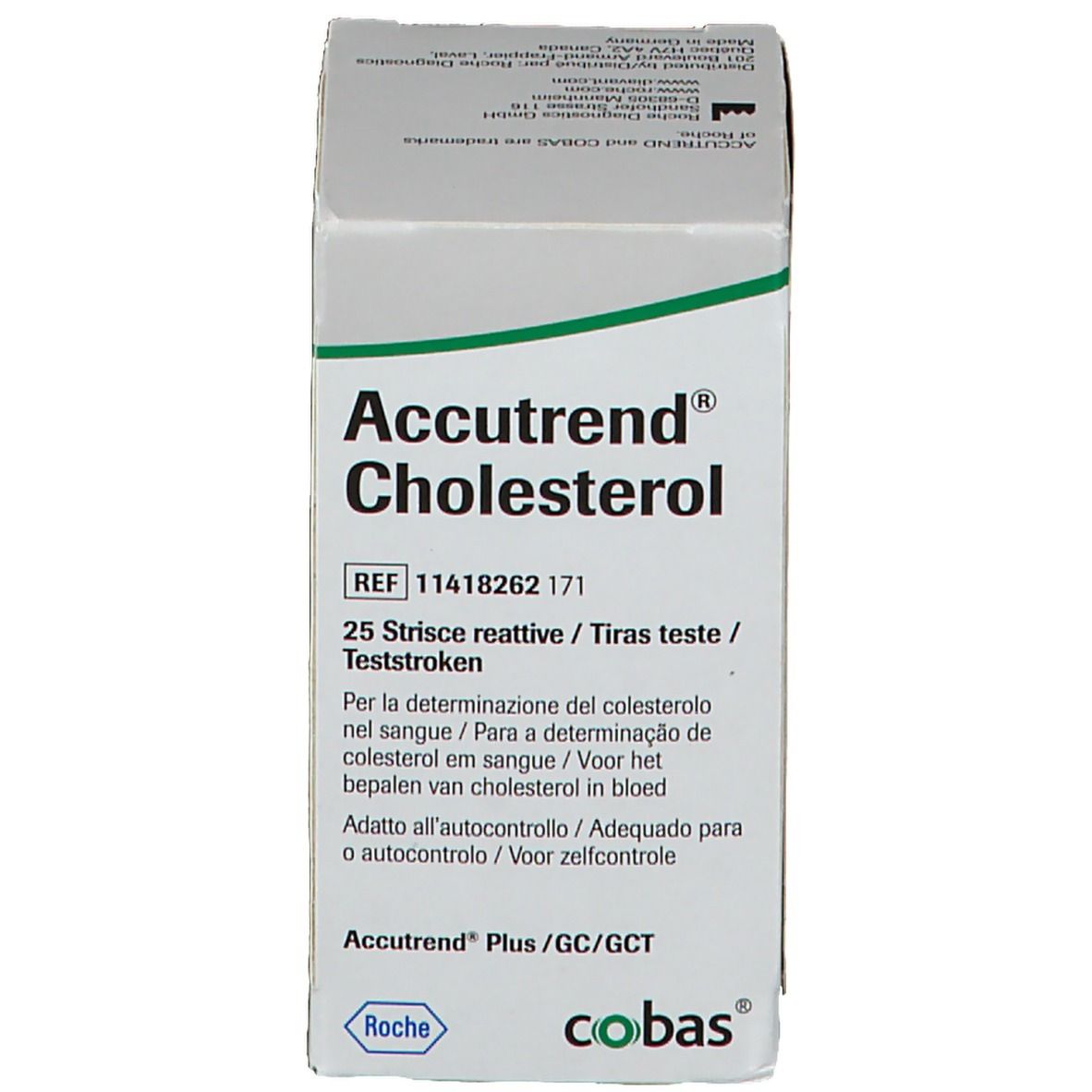 Roche Accutrend® Cholestérol Bandelettes Réactives
