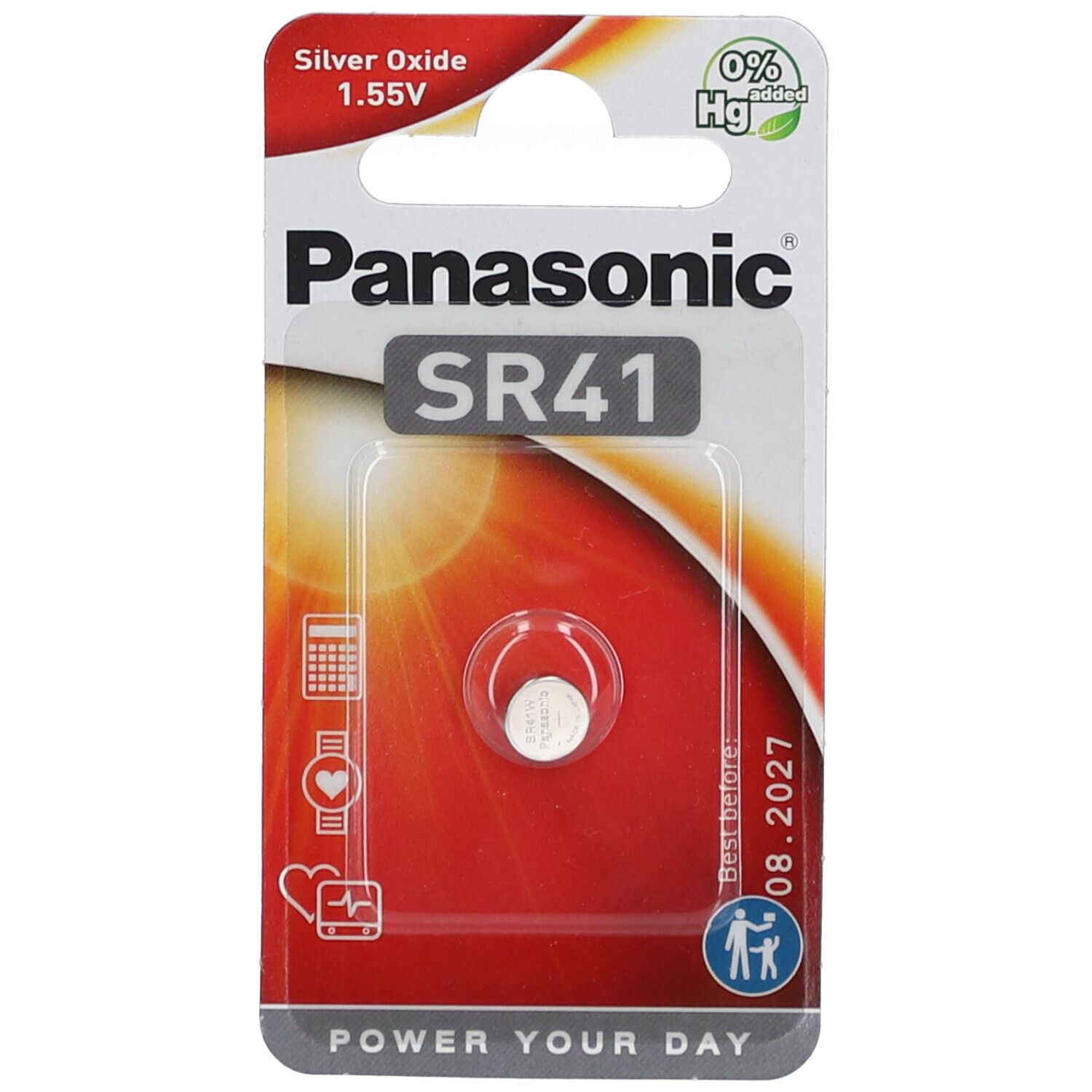 Panasonic® Silver Oxide Piles SR 41W 1,5V