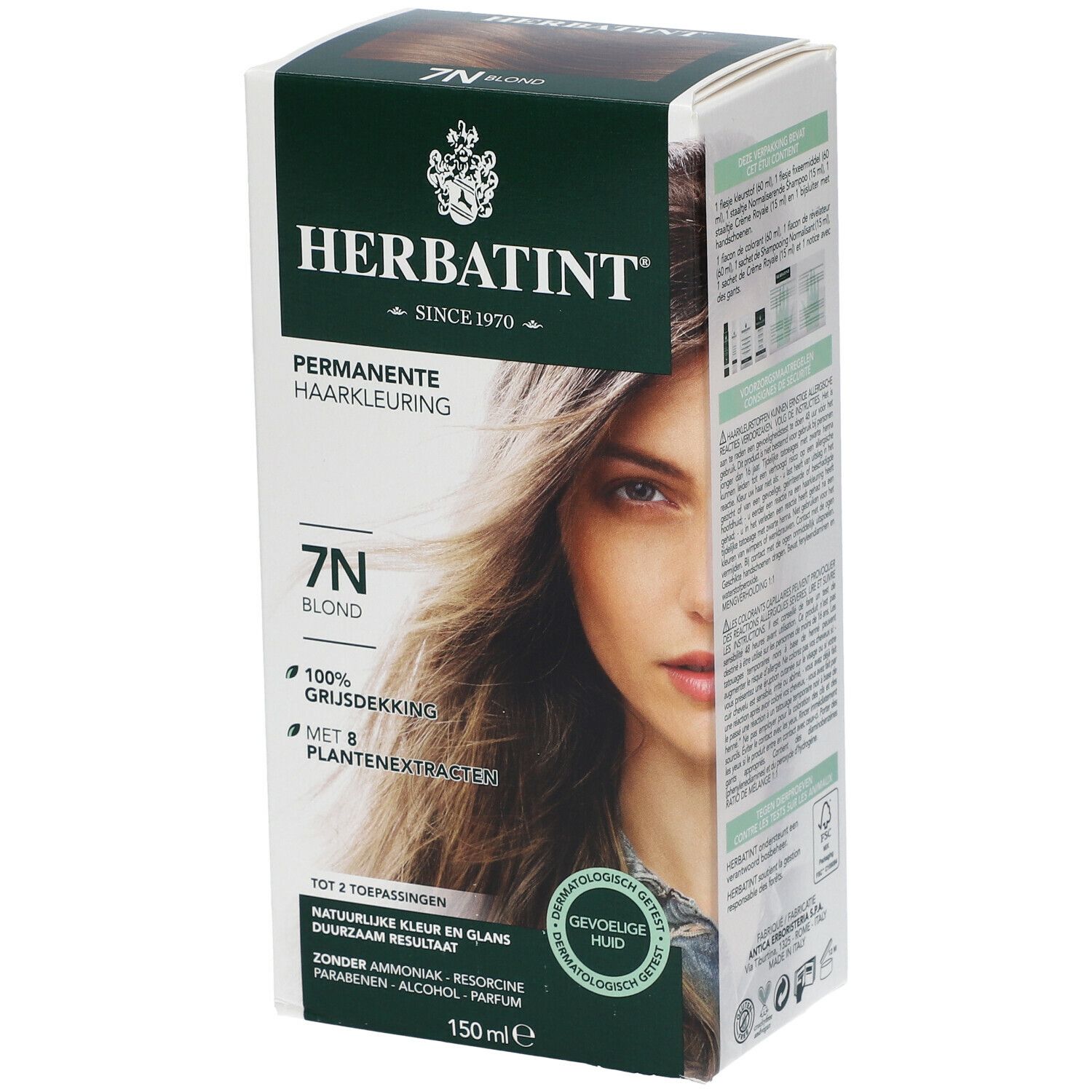 Herbatint Soin colorant permanent Blond 7N