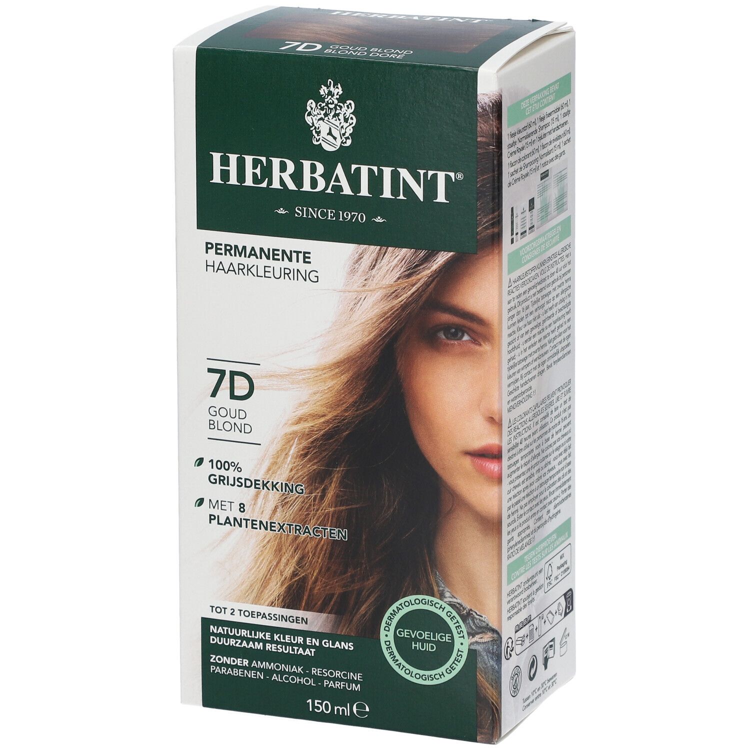 HERBATINT® Soin Colorant Permanent Blond Doré 7D