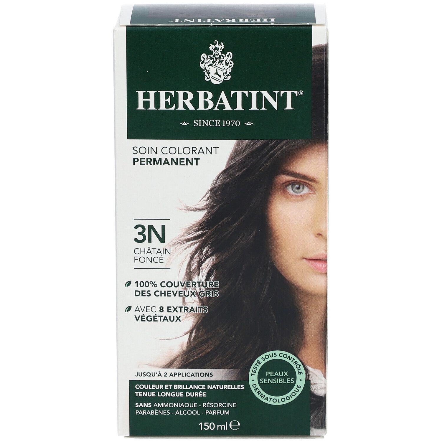 Herbatint Soin Colorant Permanent Châtain Foncé 3N