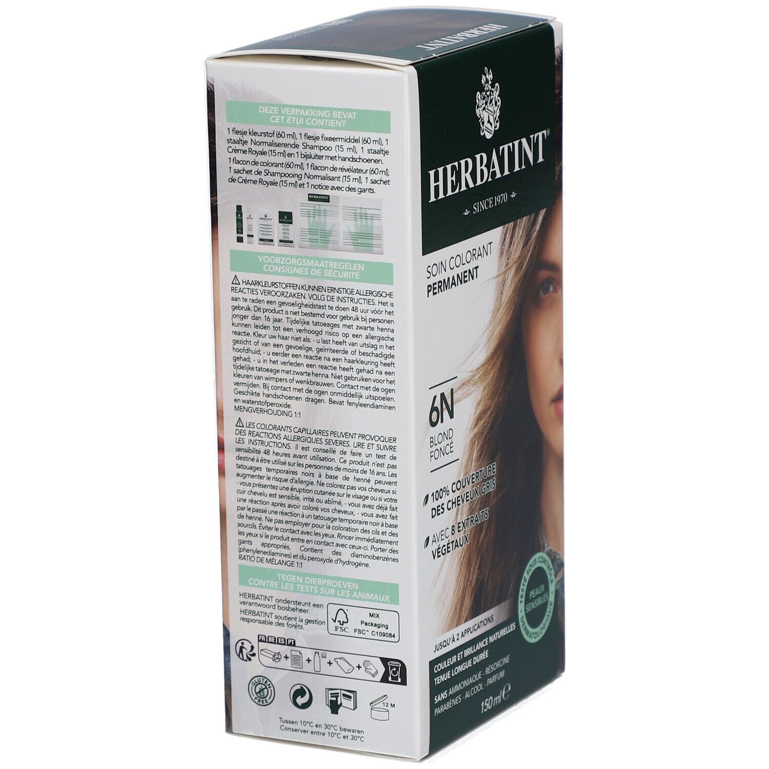 HERBATINT® 6N Soin Colorant Blond Foncé