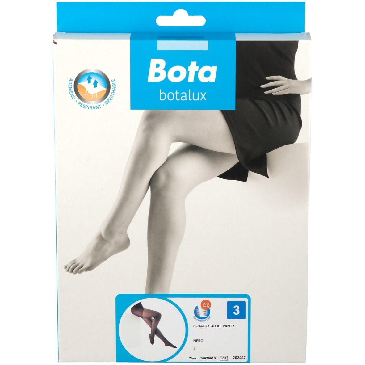 Bota Botalux 40 Panty AT+P Nero Taille 3