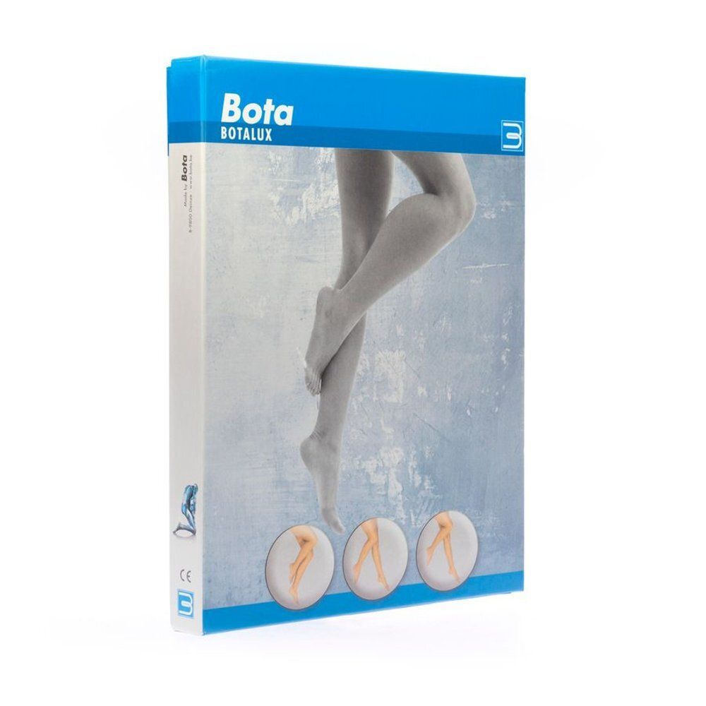 Boîte de collants Botalux 70 Support. Inscription : Bota, Botalux, image d'une femme en collants. Couleur : Nero.