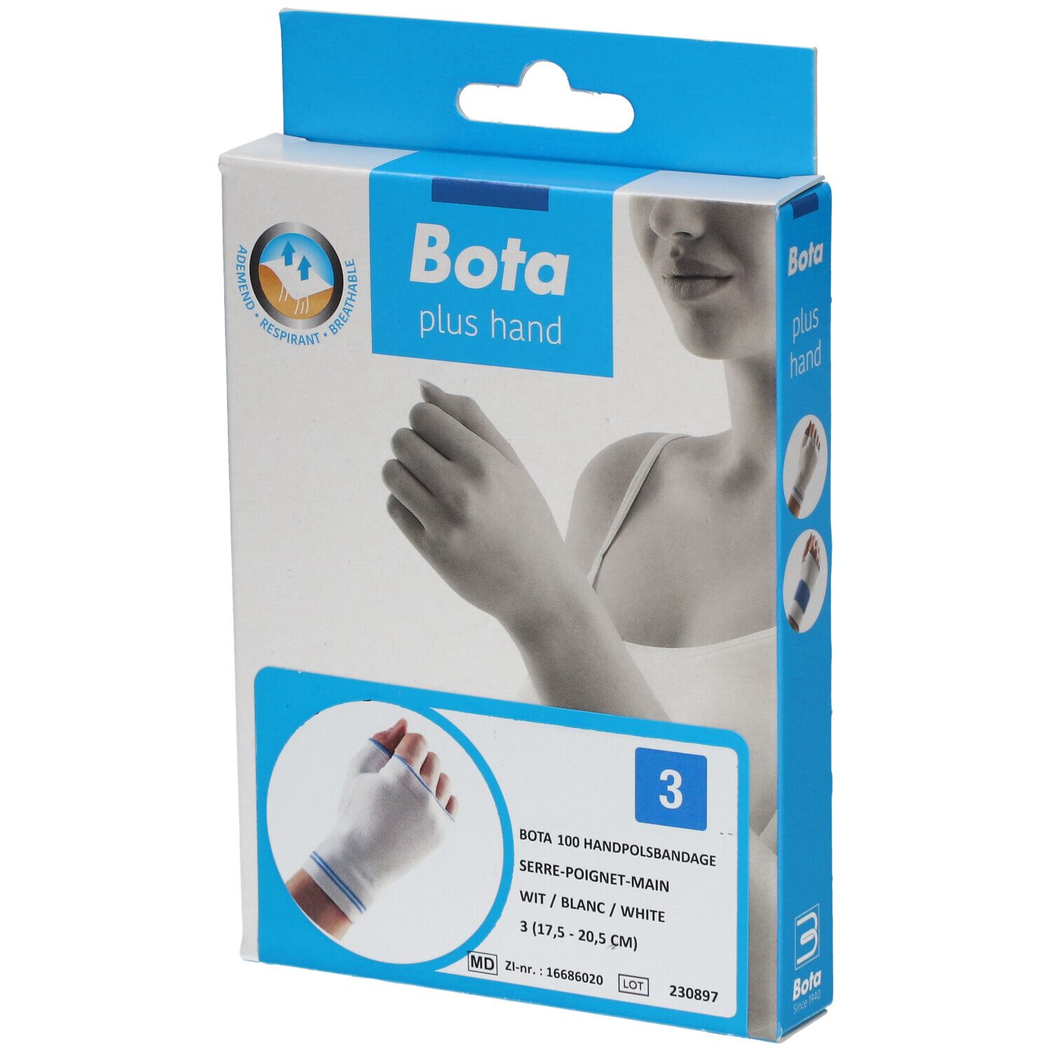 Bota Serre-Poignet-Main + Pouce Blanc 100 T3