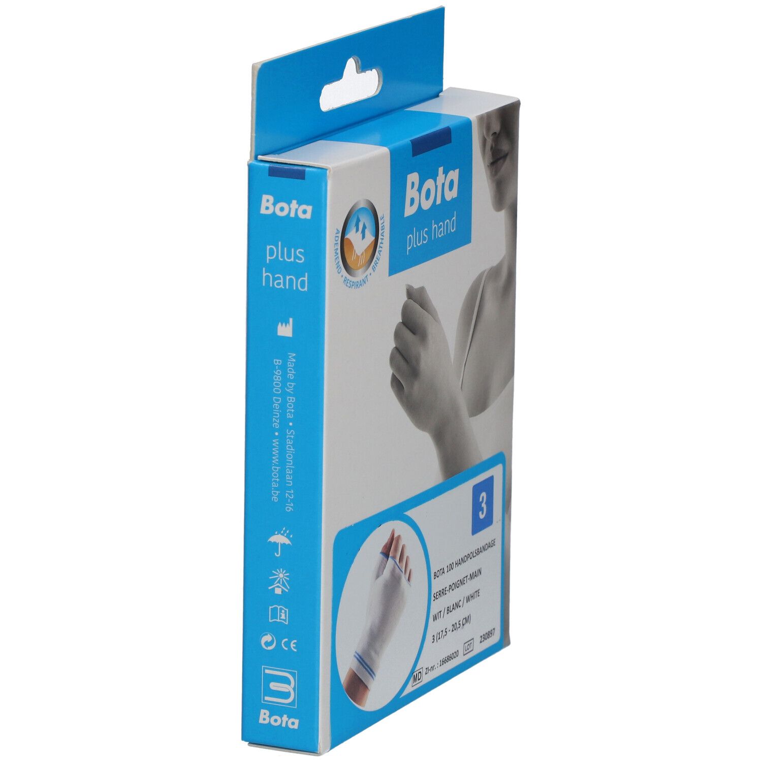 Bota Serre-Poignet-Main + Pouce Blanc 100 T3