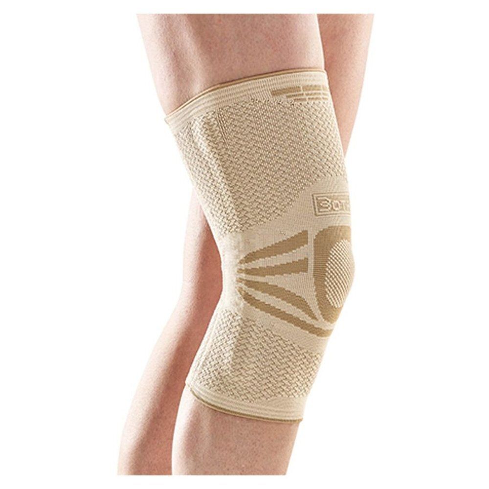 Genouillère sur une jambe. Beige, tricotée. Taille 2. Bota Ortho Knee.