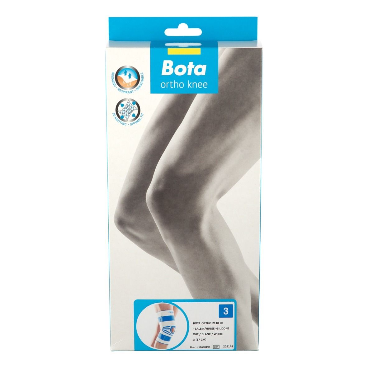 Bota Ortho DF 2110 + Baleine + Silicone Blanc Taille 3