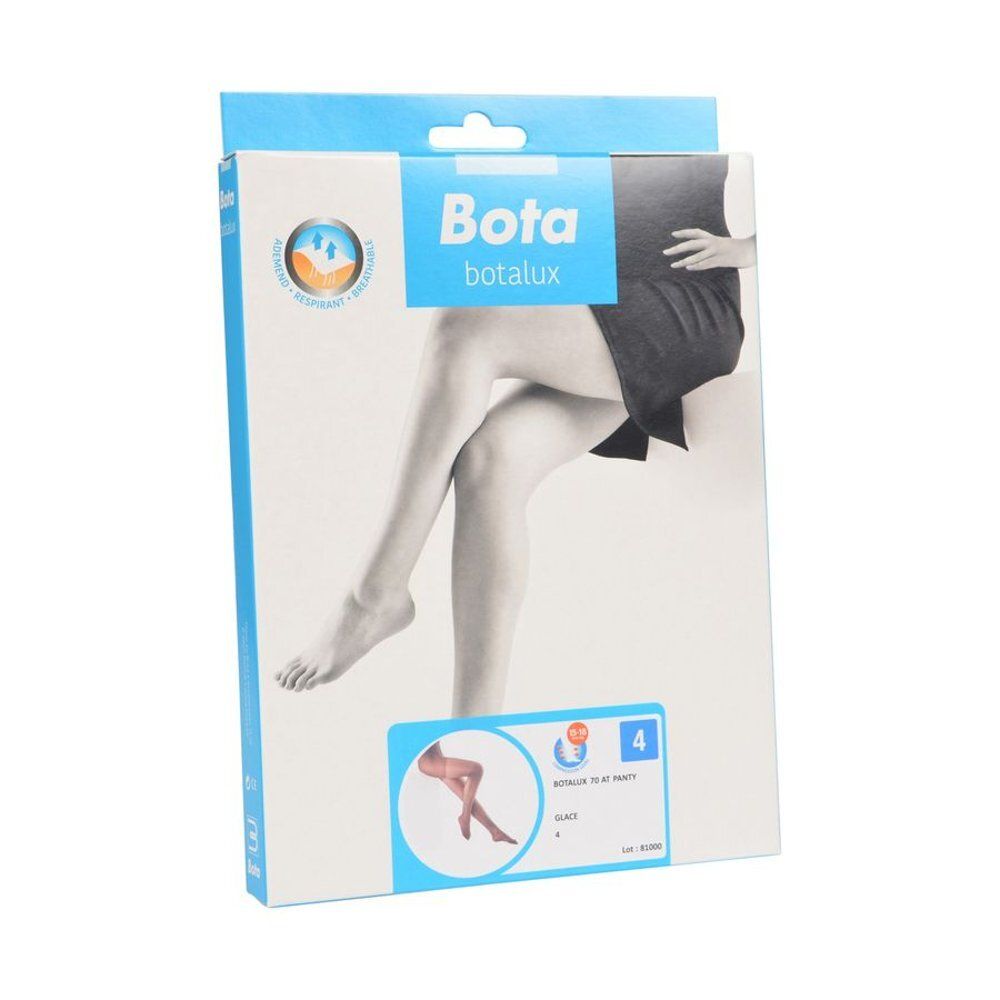 Emballage de Botalux 70 Panty Support Glace N4. Boîte avec image du produit et logo de la marque. Taille 4.