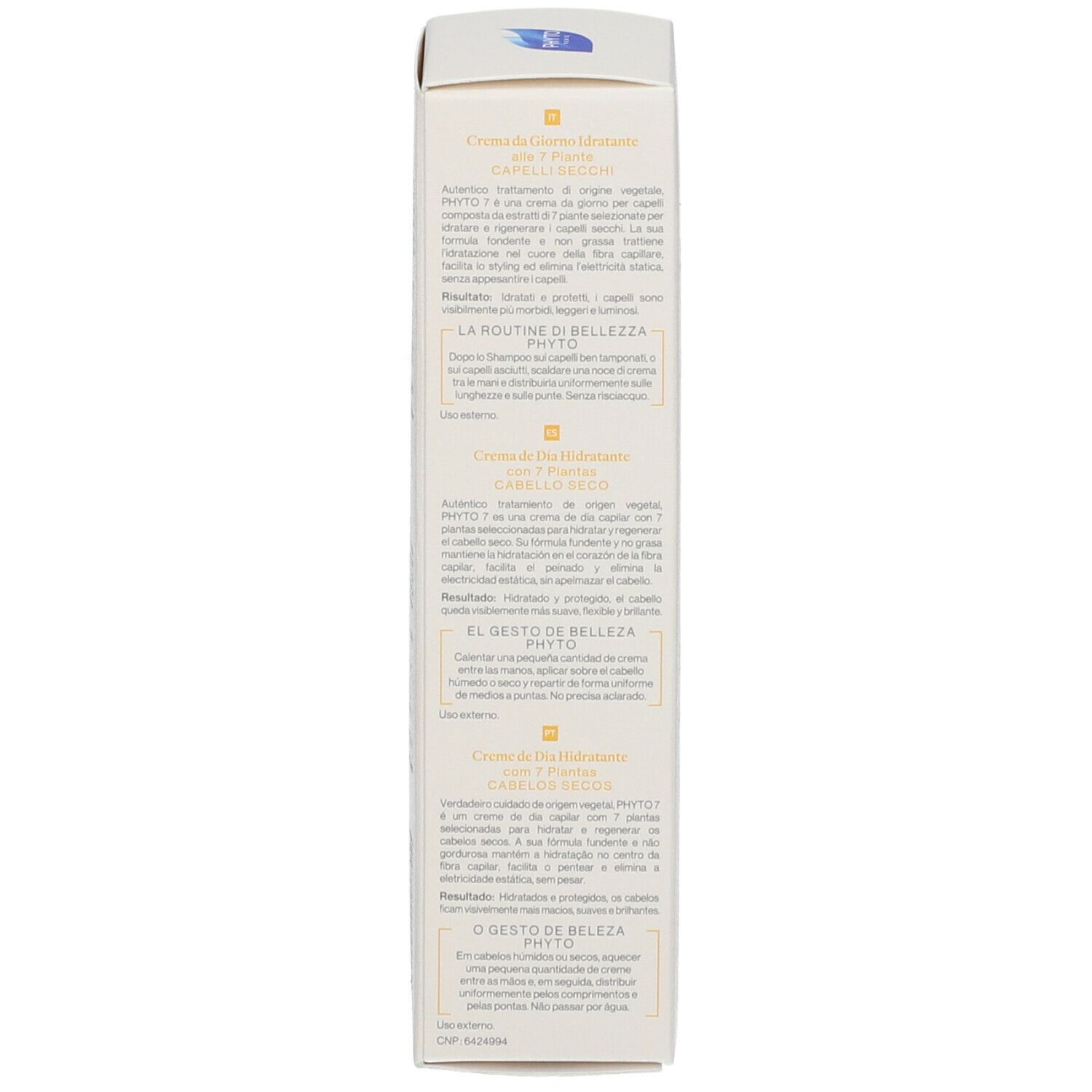 PHYTO PHYTO 7 Crème de Jour Hydratante Cheveux secs
