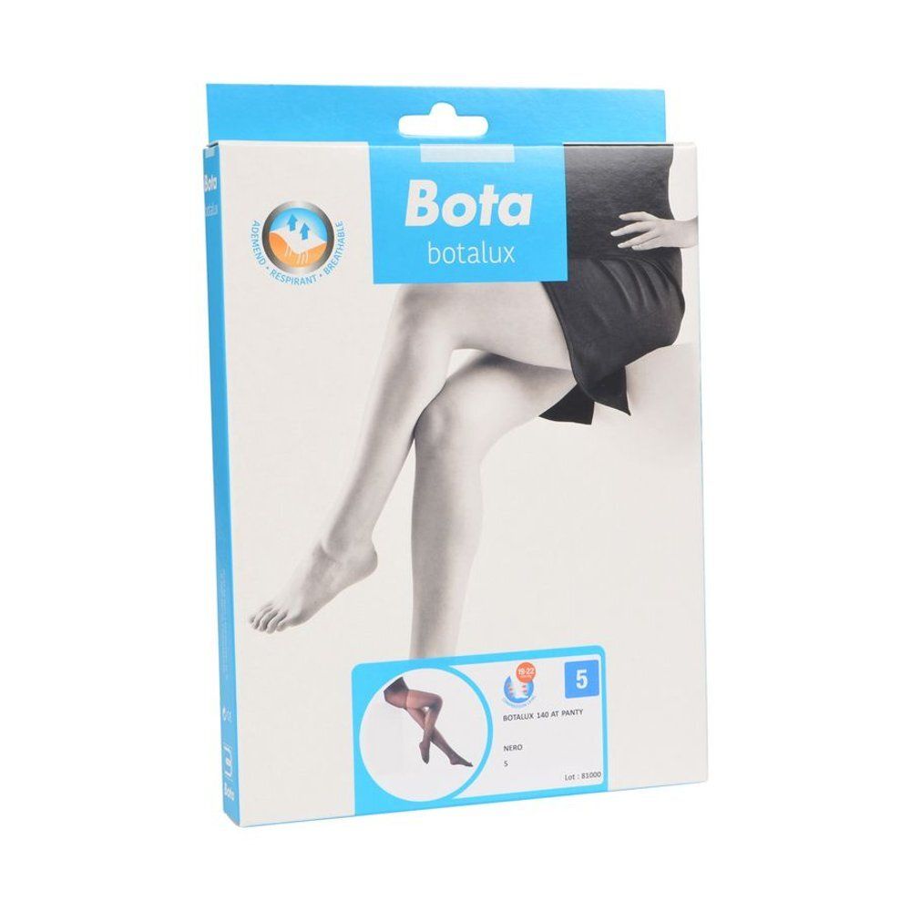 Emballage Bota Botalux. Femme en collant. Illustration du produit. Taille 5.