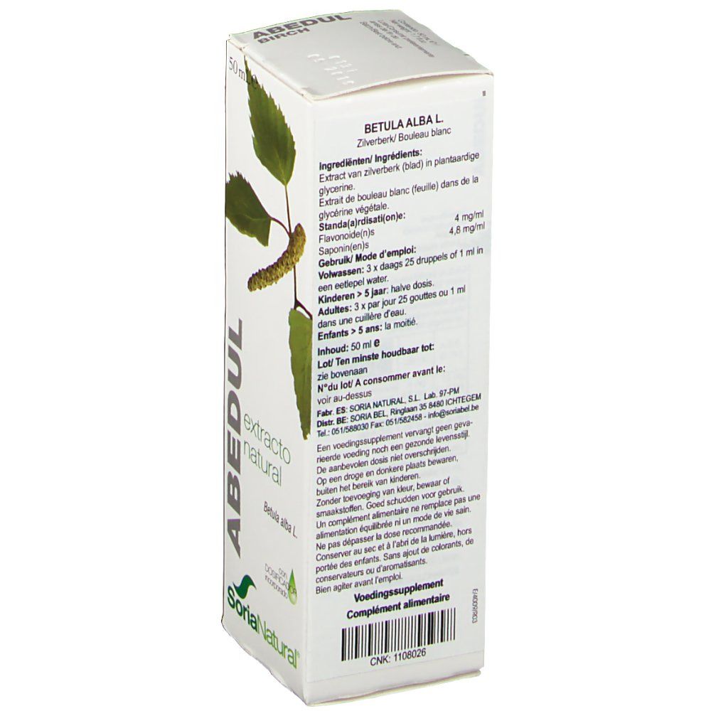 Soria Natural Betula Alba Extrait