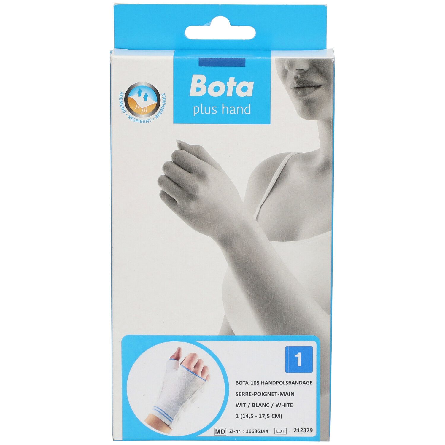Bota Bande Poignet + Pouce 105 Blanc Taille 1 1 orthèse