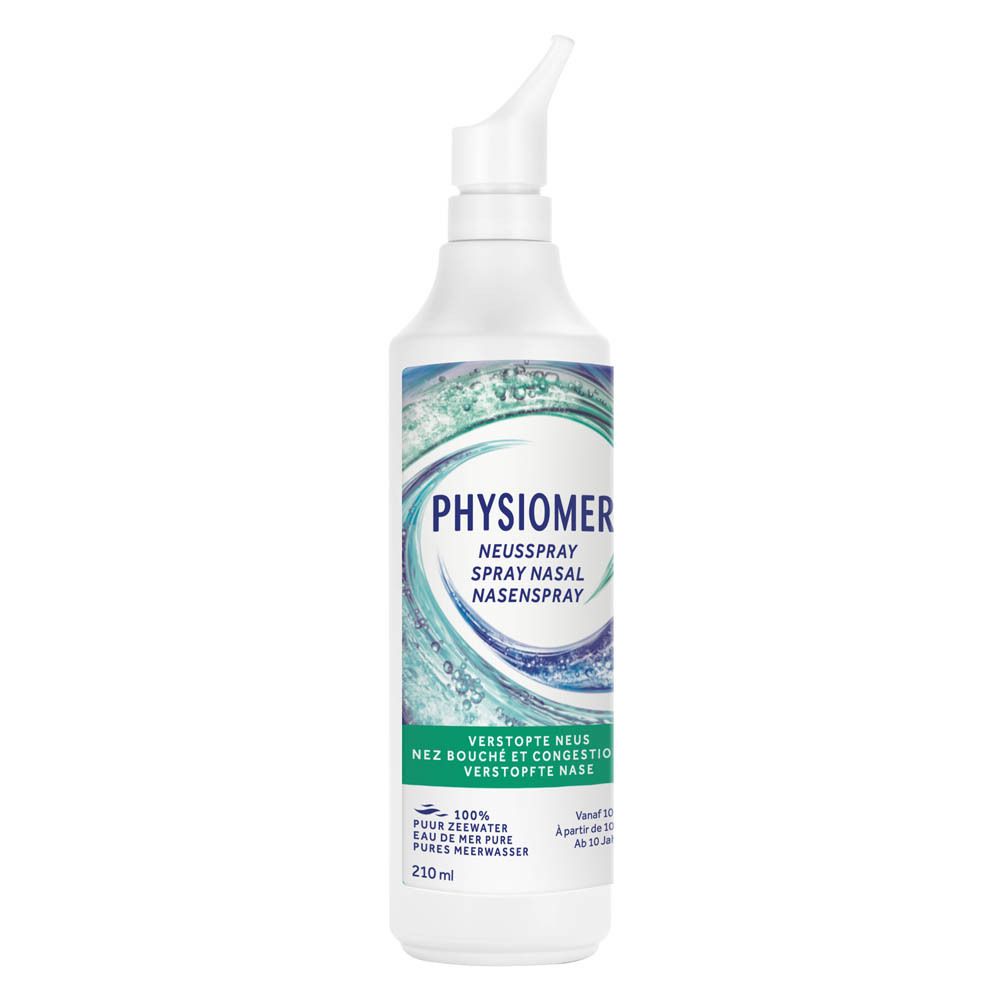 Flacon de spray nasal PHYSIOMER® Strong Jet avec applicateur. 210ml.