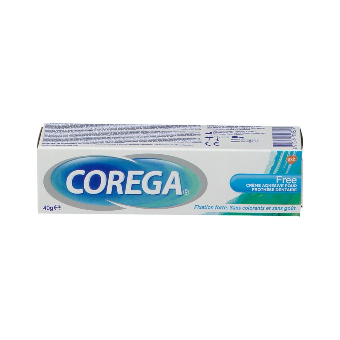Corega Free, crème adhésive forte pour prothèses dentaires