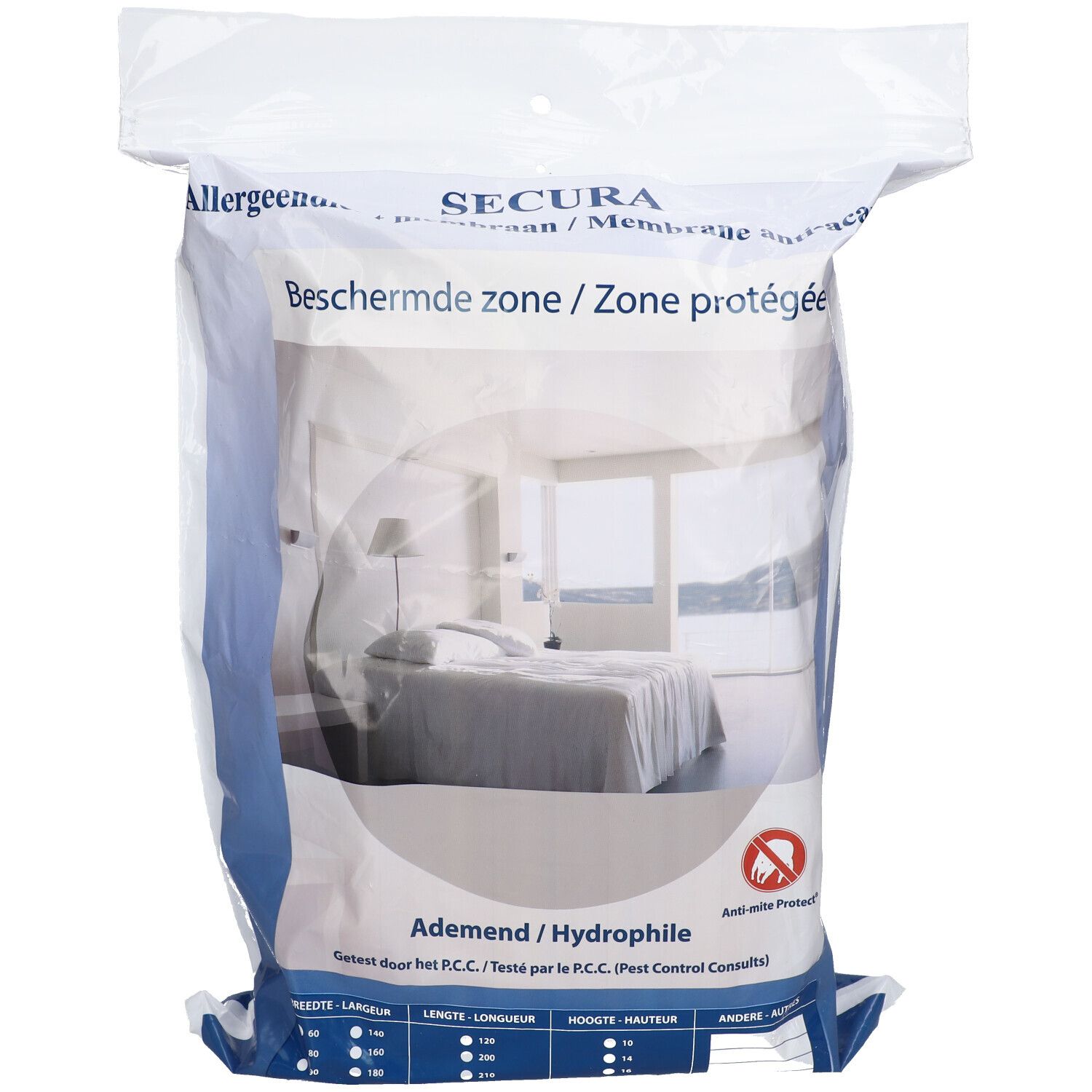 Housse De Matelas Anti-acariens Imperméable - Blanc 140x200x35 Cm - Respirante