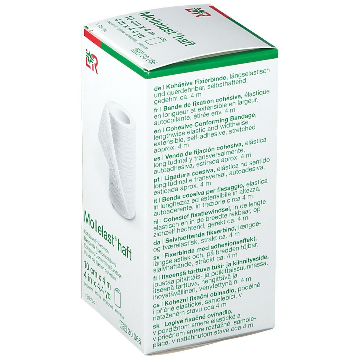 Mollelast® haft Bande de fixation biélastique cohésive 10 cm x 4 m