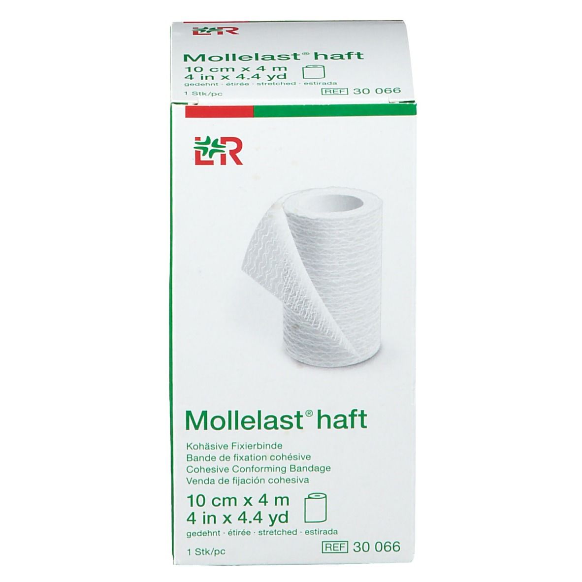 Mollelast® haft Bande de fixation biélastique cohésive 10 cm x 4 m