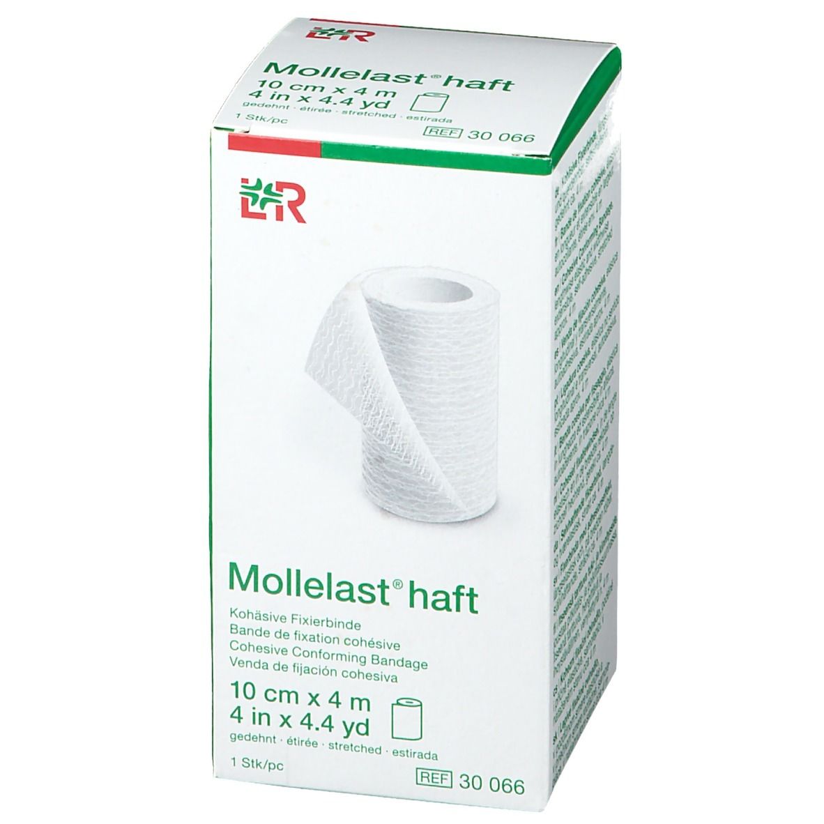 Mollelast® haft Bande de fixation biélastique cohésive 10 cm x 4 m