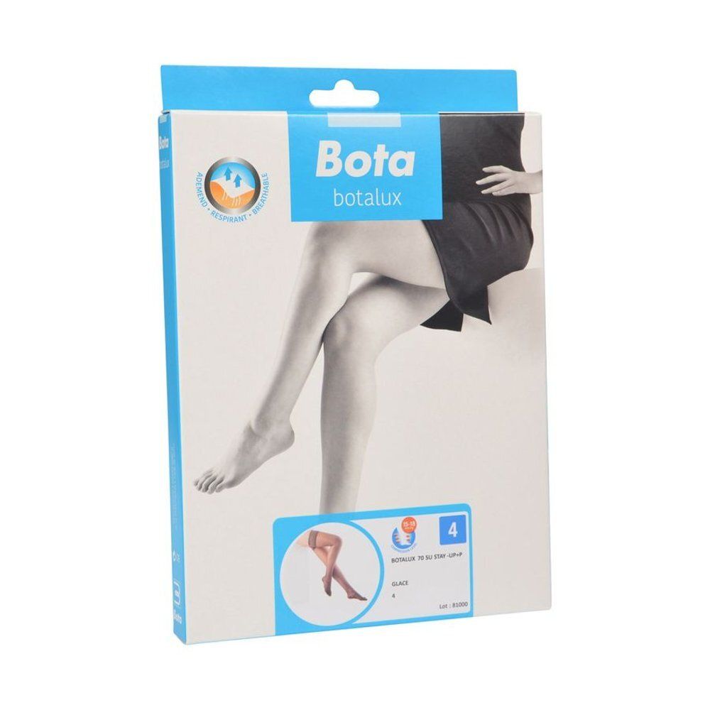 Jambes portant des collants, couleur Glasur N4. Produit Bota Botalux.