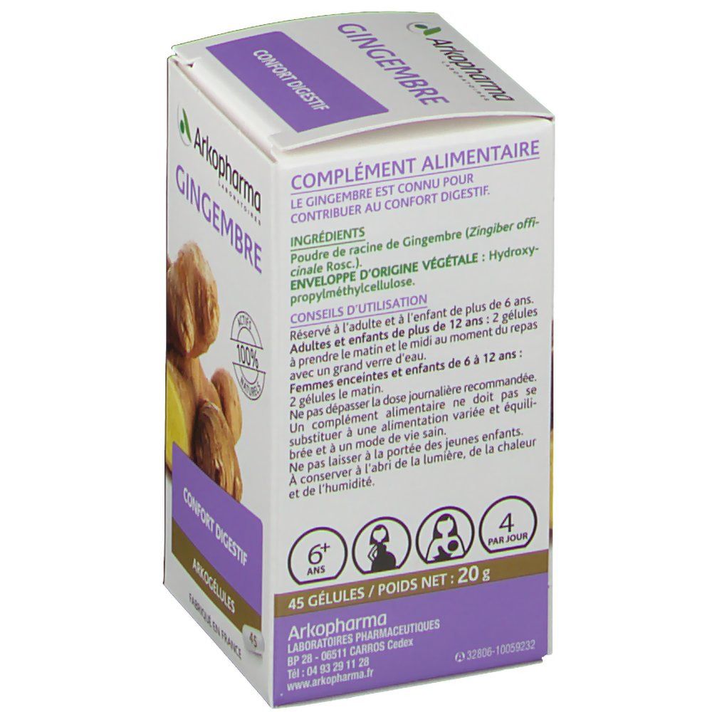Arkogelules Gingembre Vegetal